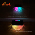 Waterproof RGB Light For Yard Fence Stairs Lamp Semi-circular ABS Solar LED garden Fence Light